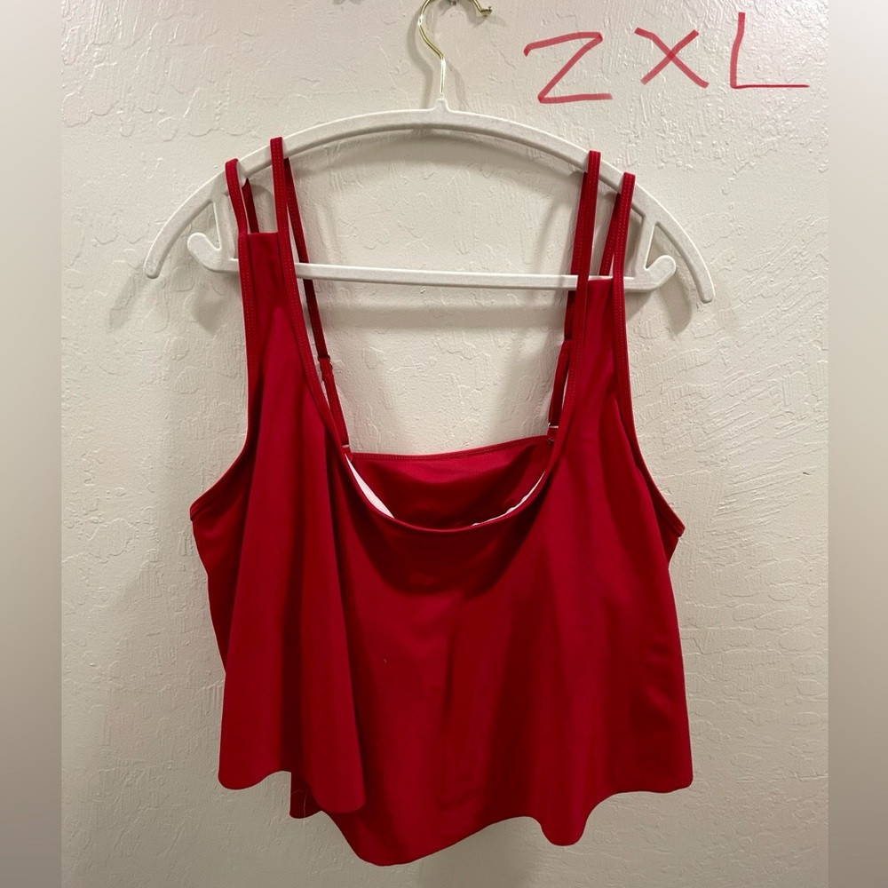Red women’s swimsuit set - 2XL